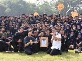 Mahasiswa Baru IPB University Angkatan 60 Pecahkan Rekor 3D Formasi Tingkat Dunia: The Biggest Human 3D Puzzle Assembly