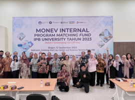 LKST IPB University Dukung Optimalisasi Pelaksanaan 17 Tim Matching Fund Melalui Monev Internal