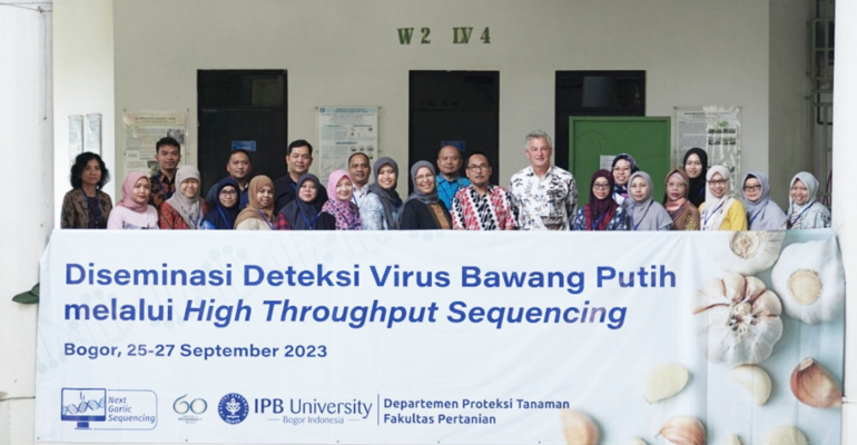 IPB University Diseminasi Teknologi High Throughput Sequencing sebagai Metode Deteksi Virus pada Bawang Putih