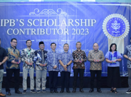 Direktorat Kemahasiswaan IPB University Memberikan Apresiasi Kepada Donatur Beasiswa Tahun 2023