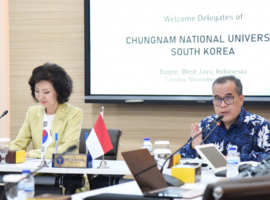 IPB University Jalin Kerjasama dengan Chungnam National University, Korea Selatan