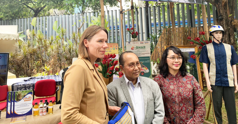 Inovasi Sawit IPB University Hadir dalam Pasar on Sustainable Palm Oil di Kedubes Kerajaan Belanda