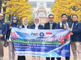 Mahasiswa Pascasarjana IPB University Sabet Best Presentation Award di Asia Conference on ESD di Sapporo Jepang