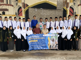 Tim OVOC Mahasiswa IPB University Berikan Pendampingan Handling Kebuntingan dan Pemeliharaan Cempe