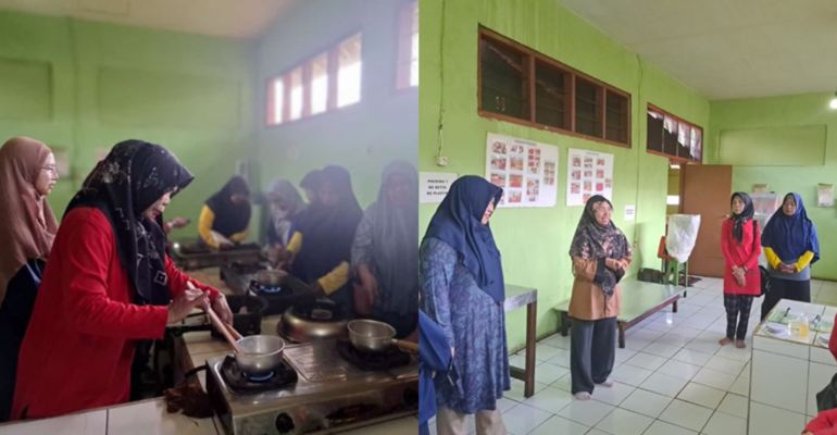 Dosen dan Mahasiswa IPB University Latih Pembuatan Hard Candy Pala di KWT Nagrak Kabupaten Sukabumi