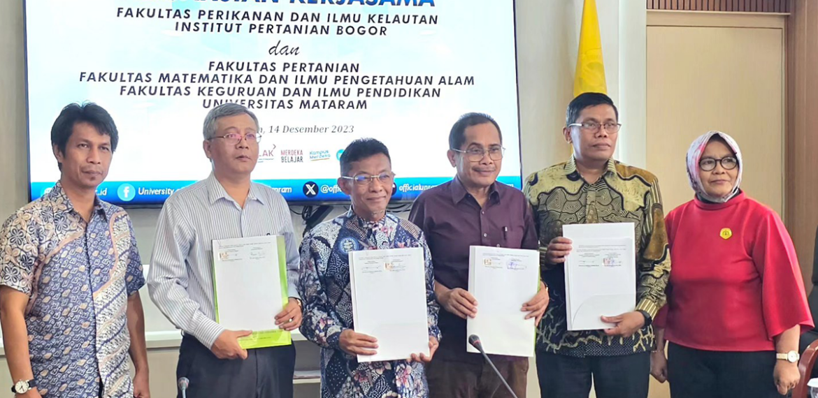 FPIK IPB University dan Unram Sepakat Jalin Kerja Sama Majukan Perikanan dan Kelautan di NTB