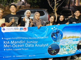 Mahasiswa IPB Lakukan Pemetaan Luasan Sebaran Lamun dengan Drone Multispectral di Kabupaten Tolitoli