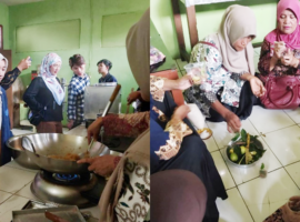 Tim Dosen Mengabdi Inovasi IPB University Ajari Kaum Ibu di Nagrak Sukabumi Buat Teh dari Limbah Kulit Pala