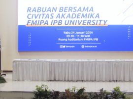 Implementasi Pembangunan Zona Integritas, Pimpinan FMIPA IPB University Tanda Tangani Pakta Integritas