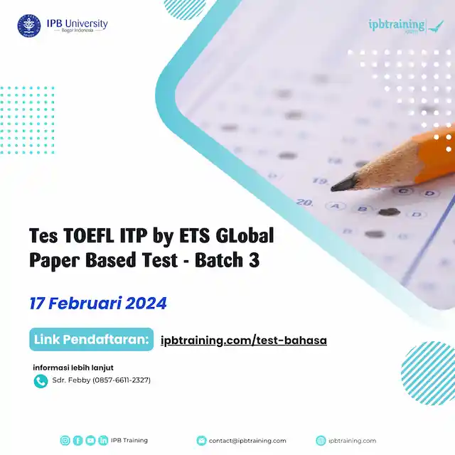 Tes TOEFL ITP - Paper Based Test Batch 3