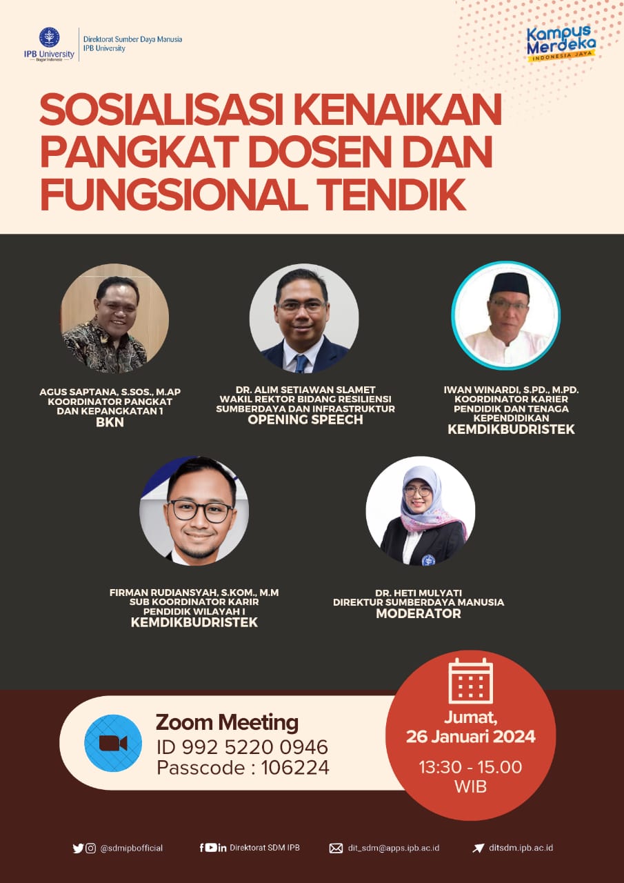 Sosialisasi Kenaikan Pangkat Dosen dan Fungsional Tendik