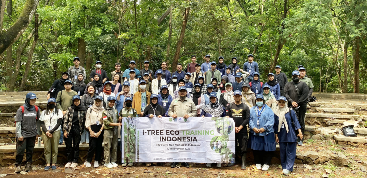 Departemen Arsitektur Lanskap IPB University Selenggarakan Pelatihan i-Tree Eco di Hutan Kota Srengseng, Jakarta