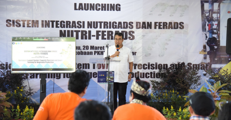 IPB University Launching Nutriferads: Alat Fertigasi dan Irigasi Otomatis