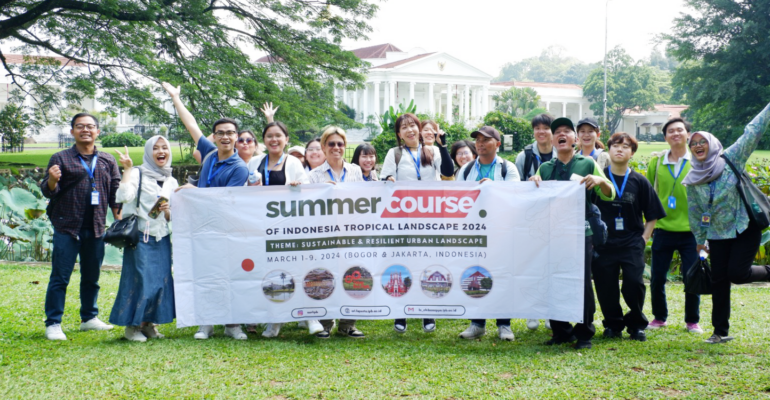 Kolaborasi dengan Chiba University, Departemen Arsitektur Lanskap IPB University Gelar Summer Course of Indonesia Tropical Landscape