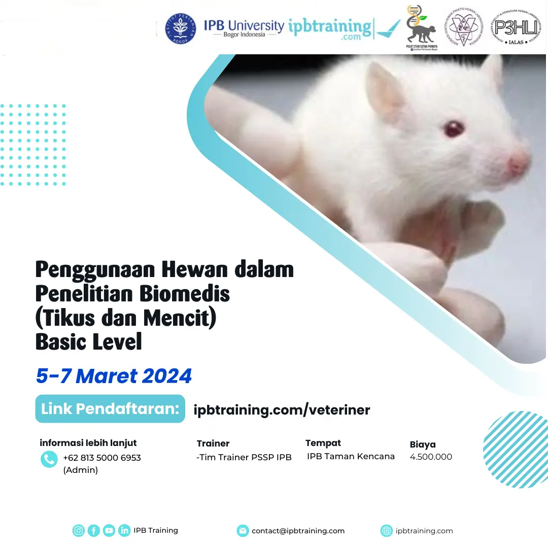 Penggunaan Hewan dalam Penelitian Biomedis (Tikus dan Mencit) Basic Level