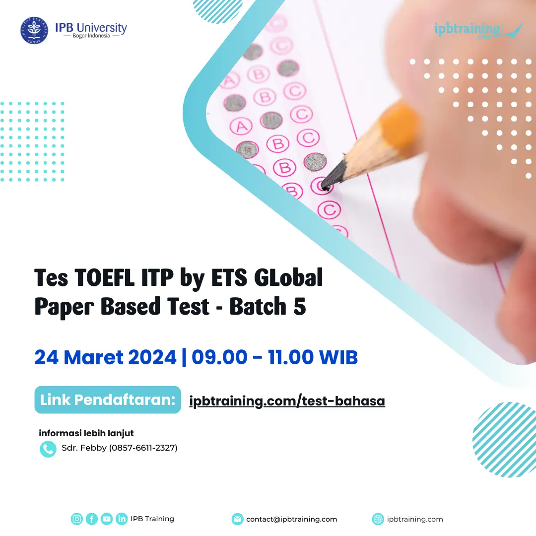 Tes TOEFL ITP - Paper Based Test Batch 5