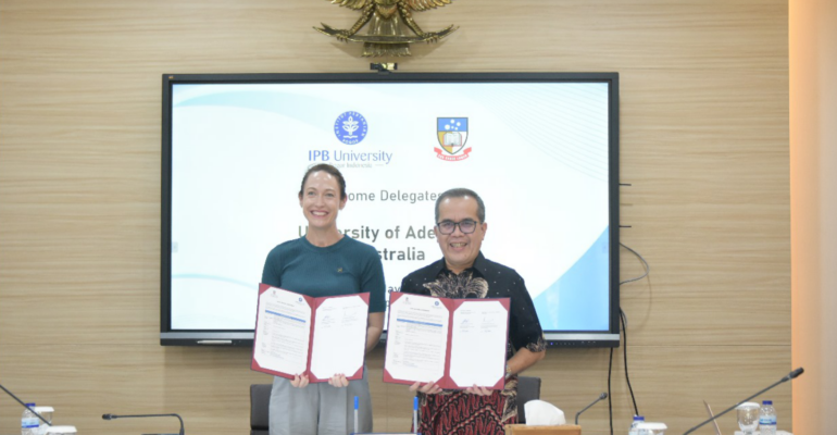 IPB University Mendapat Kunjungan dari Delegasi Adelaide University, Australia