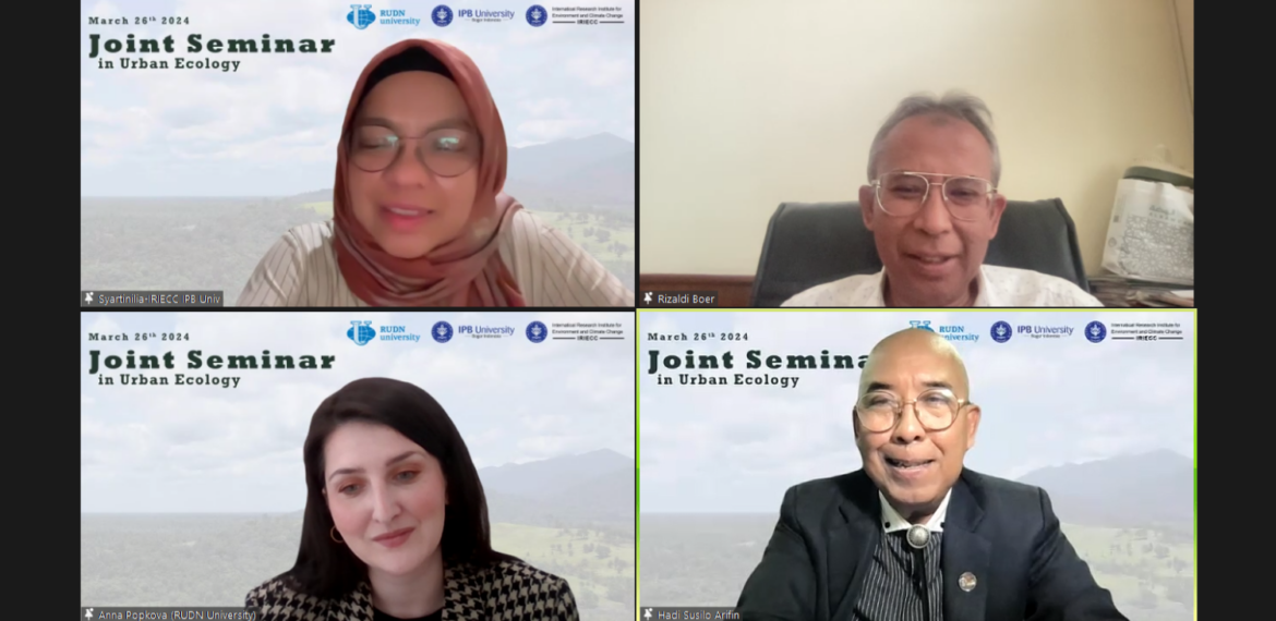 IPB University dan Institute of Environmental Engineering RUDN University Russia Gelar Seminar Urban Ecology