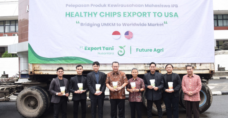 Keren! Mahasiswa IPB University Berhasil Ekspor Produk Healthy Chips Perdana ke Amerika Serikat, Rektor Bangga