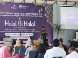 SKHB IPB University Adakan Halal Bihalal Sekaligus Sosialisasi Pemilihan Anggota MWA Periode 2024-2029