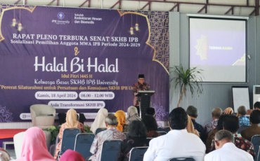 SKHB IPB University Adakan Halal Bihalal Sekaligus Sosialisasi Pemilihan Anggota MWA Periode 2024-2029