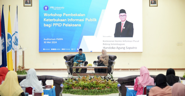 Jajaran Pimpinan IPB University Dapatkan Pembekalan Keterbukaan Informasi Publik dari Komisi Informasi Pusat
