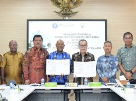 Kuliahkan Putra Putri Terbaik, Pemerintah Kabupaten Intan Jaya dan IPB University Tandatangani Nota Kesepahaman