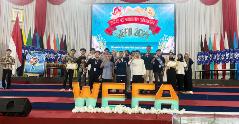 Mahasiswa IPB University Ikuti Praktik Pembuatan Aquascape pada Workshop WEFA 2024