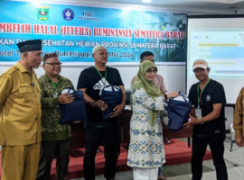 Perkuat Industri Halal Sumbar, HSC IPB University Bekerja Sama dengan Disnakkeswan Pelatihan Juleha Ruminansia
