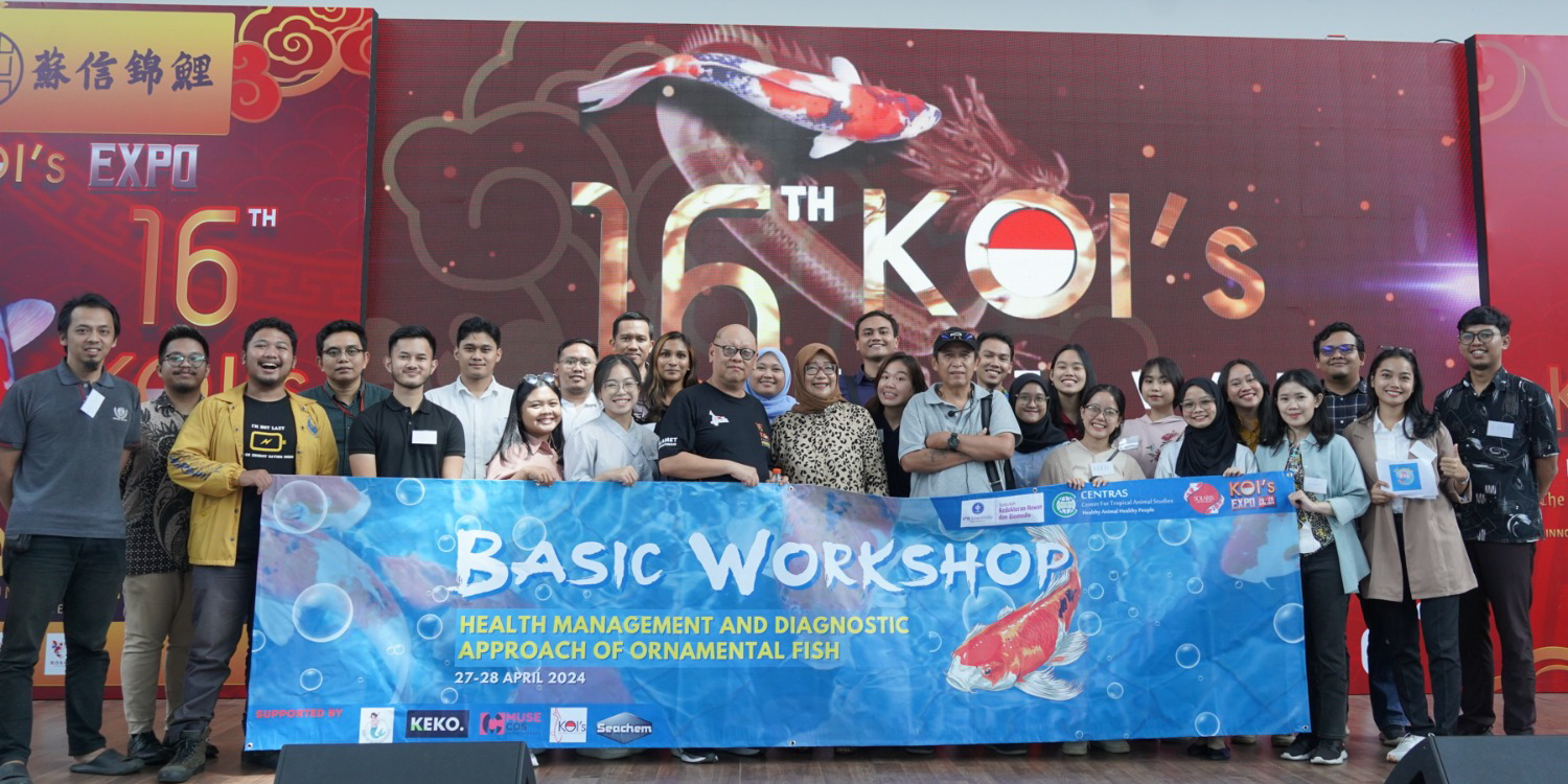 SKHB IPB University Ajak Dokter Hewan dan Mahasiswa Kunjungi Peternakan Ikan Koi