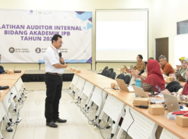 Kantor Manajemen Mutu IPB University Latih Puluhan Auditor Internal Akademik di Lingkungan Kampus