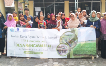 Mahasiswa KKNT Inovasi IPB University Sosialisasi Pemenuhan Nutrisi dengan Konsumsi Protein Hewani