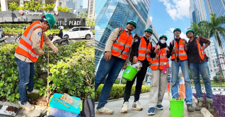 Pusat Studi Reklamasi Tambang IPB University Evaluasi Lahan di Taman Kawasan SCBD Jaksel