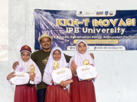 Rayakan Hari Anak Nasional, Mahasiswa KKNT Inovasi IPB University Gelar Lomba Antarsekolah