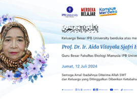 IPB University Berduka Atas Berpulangnya Prof Aida Vitayala Hubeis, Pakar Komunikasi dan Gender