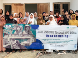 Mahasiswa KKNT Inovasi IPB University Beri Solusi Ketahanan Pangan Rumah Tangga di Desa Kemuning