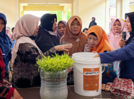 Mahasiswa KKNT Inovasi IPB University Dorong Program Manajemen Limbah Domestik di Kecamatan Warureja