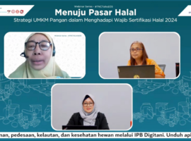 TNC IPB University Gelar Webinar Ulas Strategi UMKM Pangan Hadapi Wajib Sertifikasi Halal