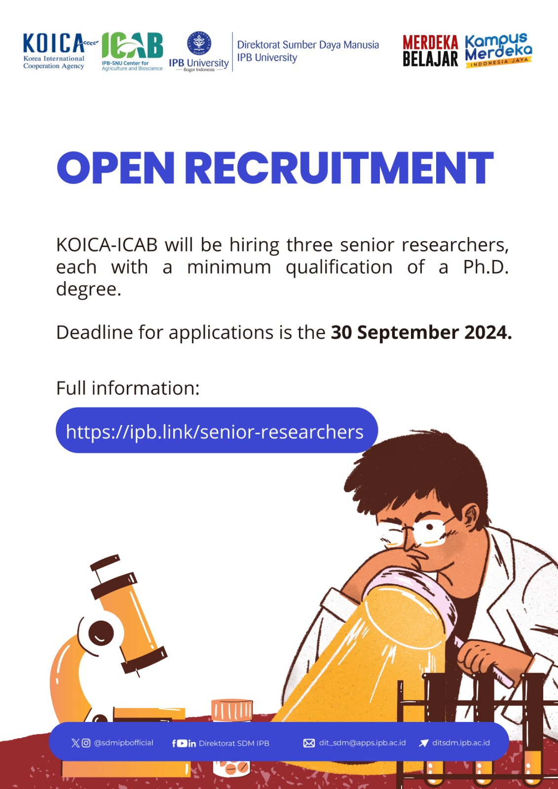 Open Recritmen Senior Researchers