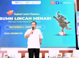 Ditmawa IPB University Bersama BUMN Gelar Booktalk “Elephant Learns Flamenco”