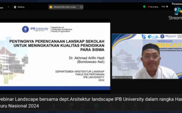 Dosen IPB University Perencanaan Lanskap Sekolah Penting untuk Tingkatkan Kualitas Pendidikan Siswa