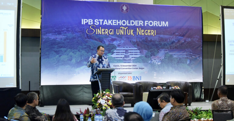Perkuat Sinergi dengan Mitra, Rektor Sampaikan Perkembangan IPB University
