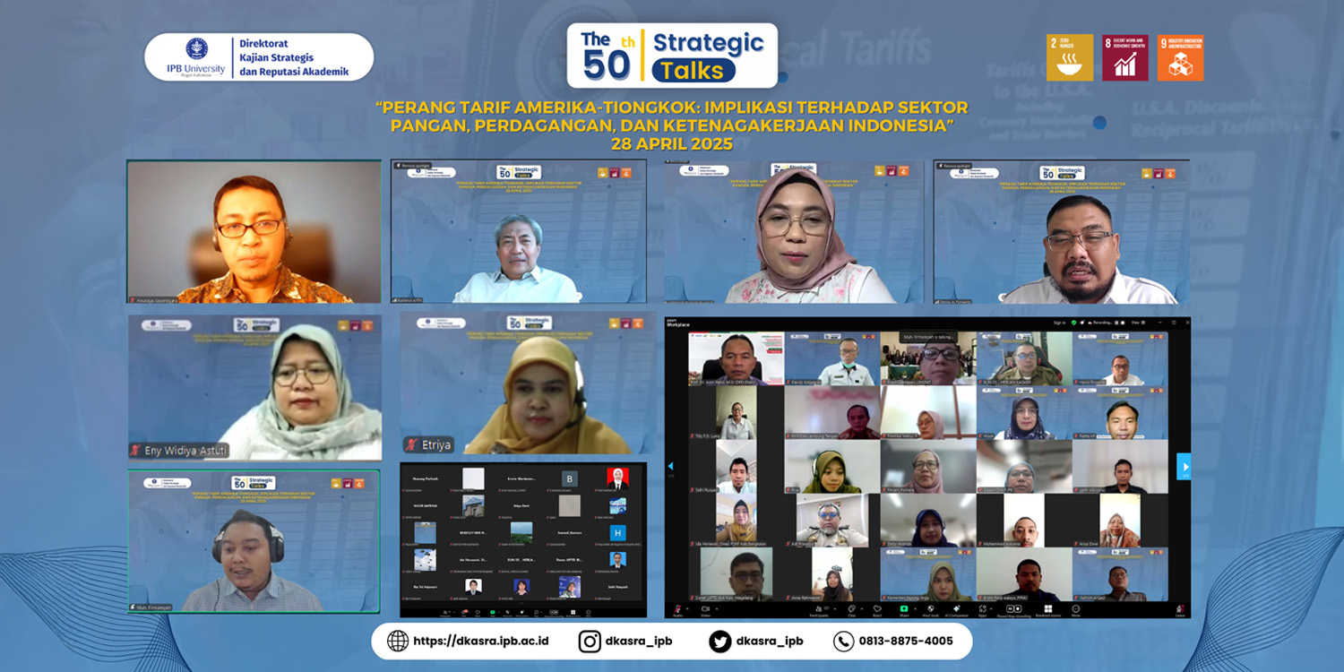 IPB Strategic Talks: Experts Highlight Impact of US-China Trade War on Indonesia's Food and Labor Sectors