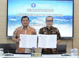 Bantu Wujudkan Kabupaten Mandiri Pangan, IPB University dan Pemkab PPU Teken MoU