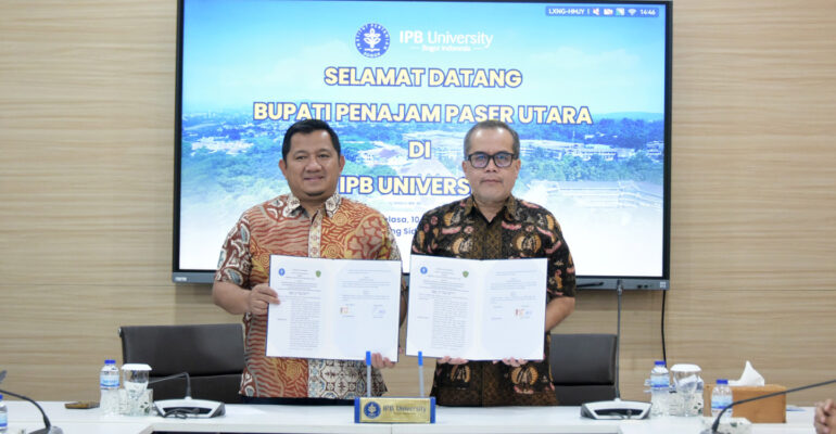 Bantu Wujudkan Kabupaten Mandiri Pangan, IPB University dan Pemkab PPU Teken MoU