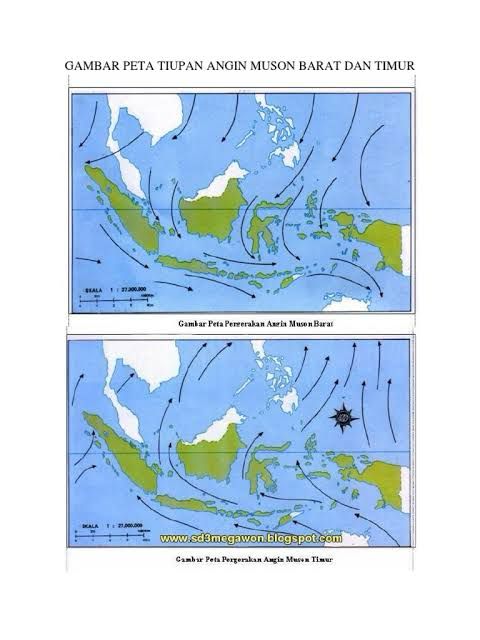 Gambar 1. Pola Angin Monsun Asia dan Australia