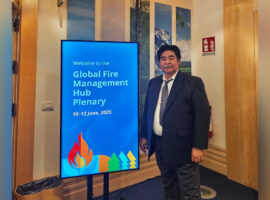 Guru Besar Kebakaran Hutan IPB University Beri Usulan di The Global Fire Management Hub Plenary 2025