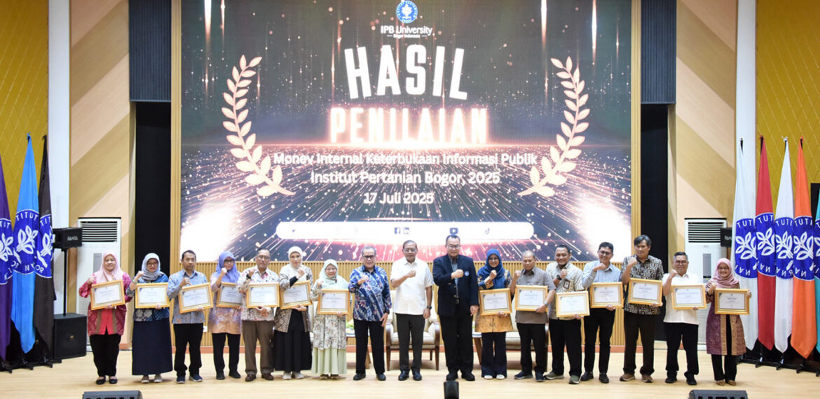 IPB University Beri Penghargaan Keterbukaan Informasi Publik, Ini 10 Fakultas Sekolah dengan Predikat I