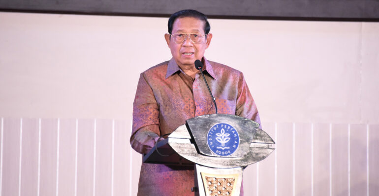 Kuliah Umum SBY di IPB University Pangan dan Iklim Penentu Masa Depan Dunia
