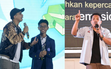 Saat Andovi da Lopez dan Arie Kriting Sambangi Mahasiswa Baru IPB University